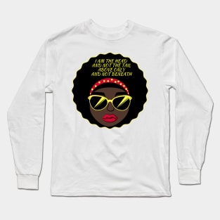 I AmThe Head And Not The Tail Above Only And Not Beneath - Deuteronomy - Christianity - Bible Verse -Faith Long Sleeve T-Shirt